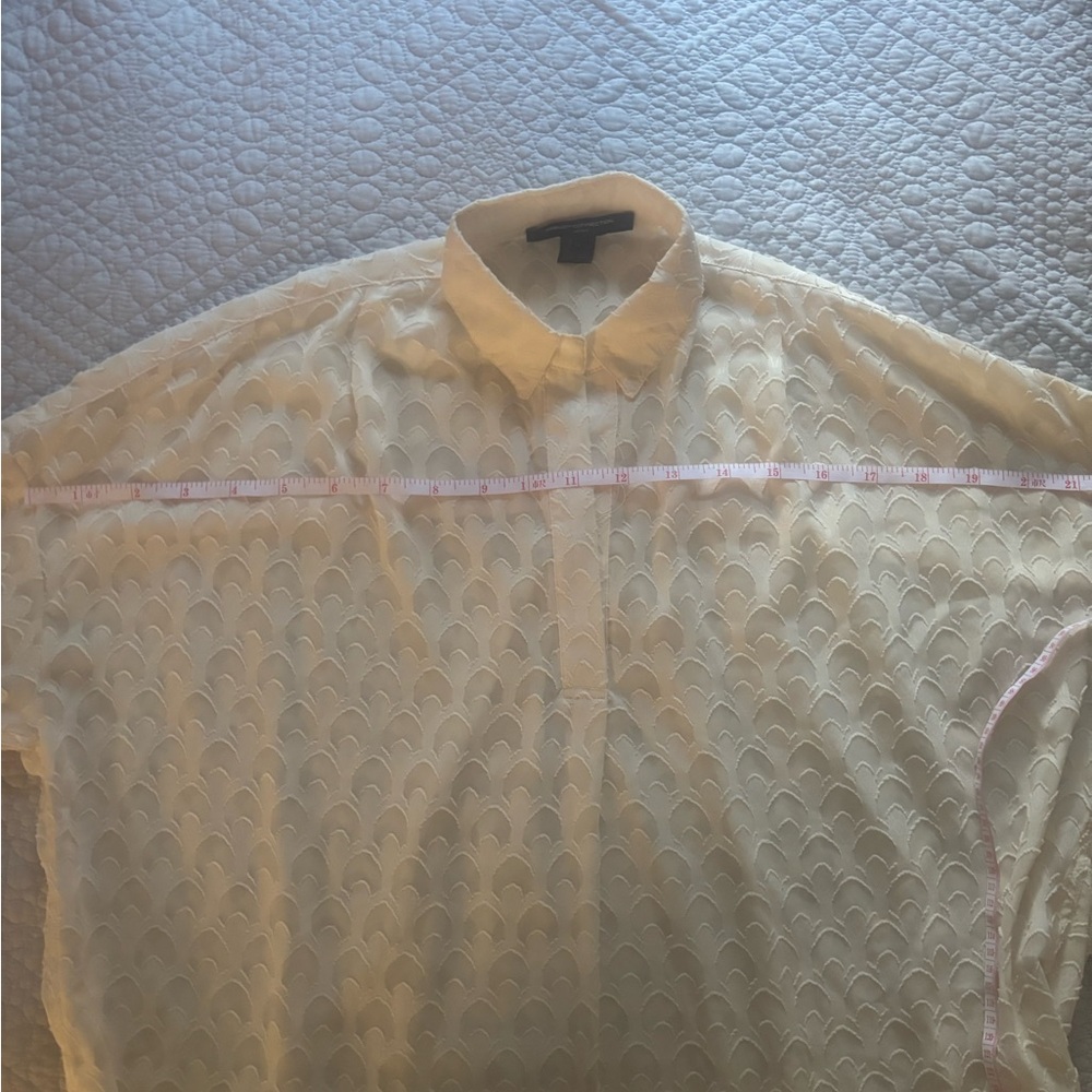 French Connection Ivory Patterned Blouse - image 4